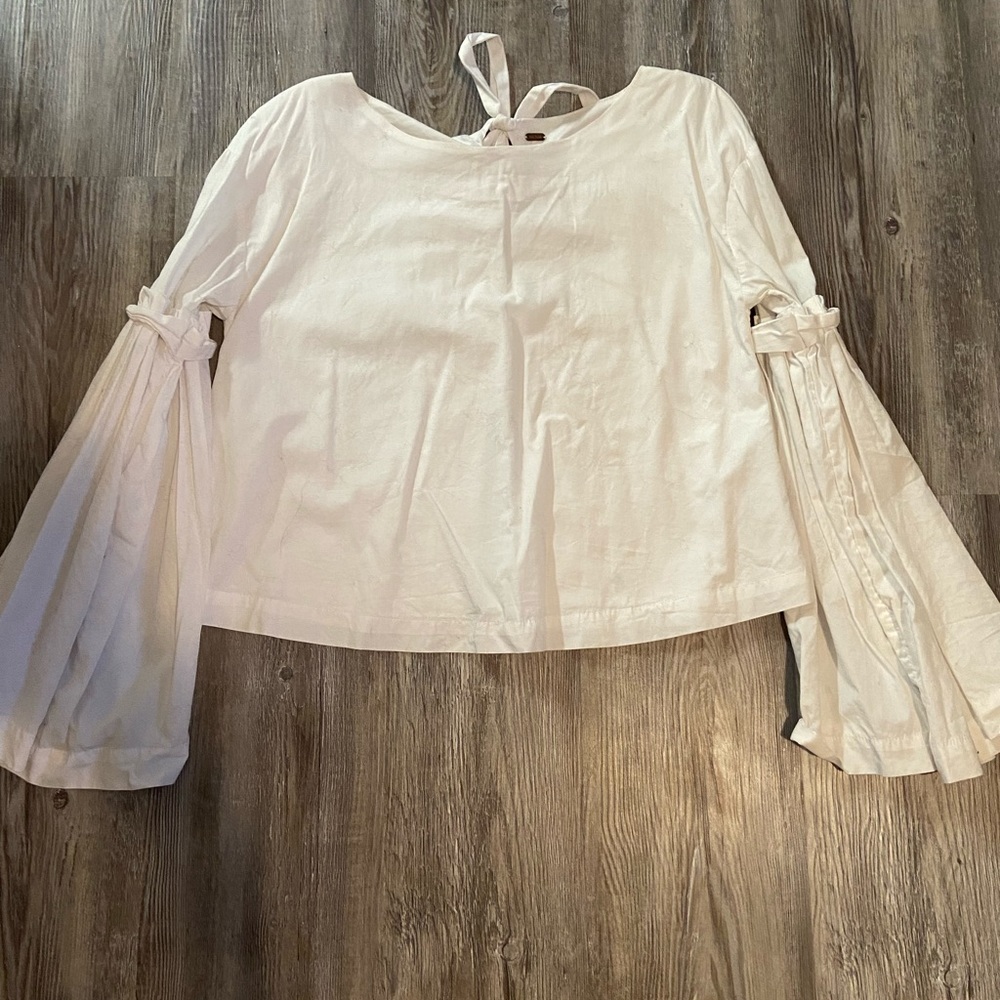 Free People White Blouse Size S